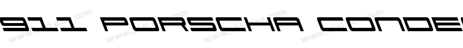 911 Porscha Condensed字体转换